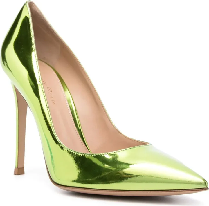 Gianvito 105mm metallic-effect pumps - Image 2