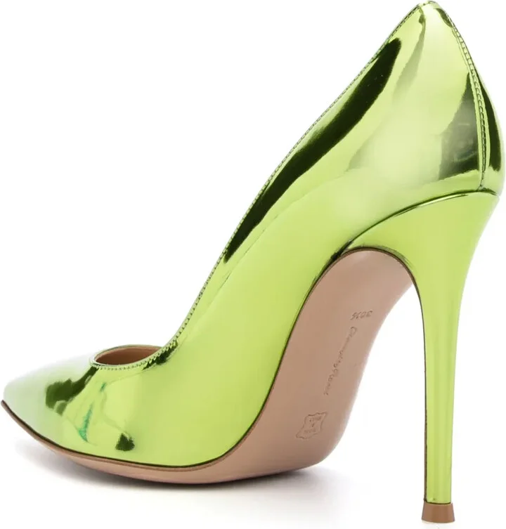 Gianvito 105mm metallic-effect pumps - Image 3