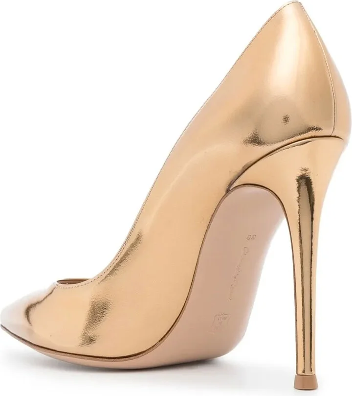 Gianvito 105mm metallic pumps - Image 3