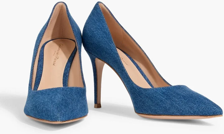 Gianvito 85 denim pumps - Image 2