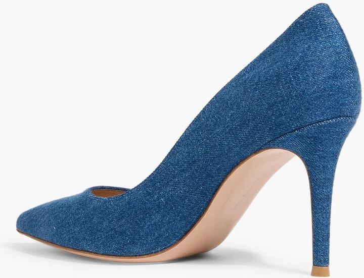 Gianvito 85 denim pumps - Image 3