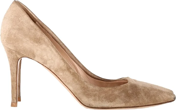 Gianvito 85 Pumps in Beige Suede