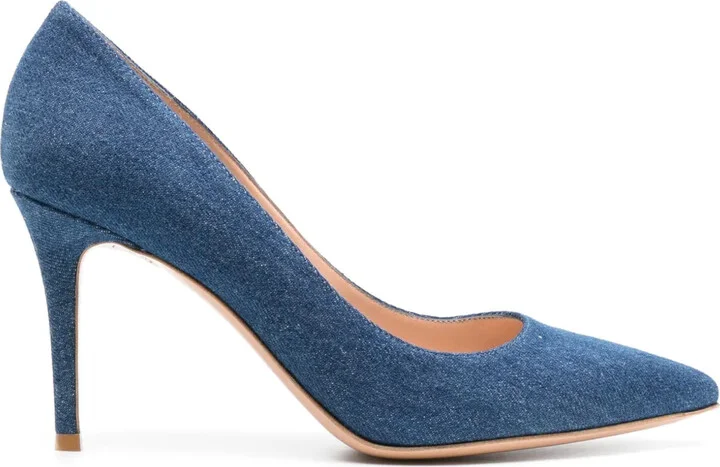 Gianvito 85mm denim pumps