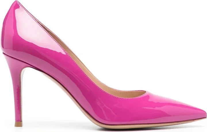 Gianvito 85mm patent pumps