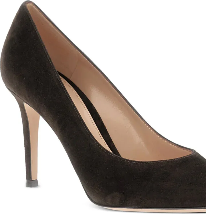 Gianvito 85mm suede pumps - Image 4
