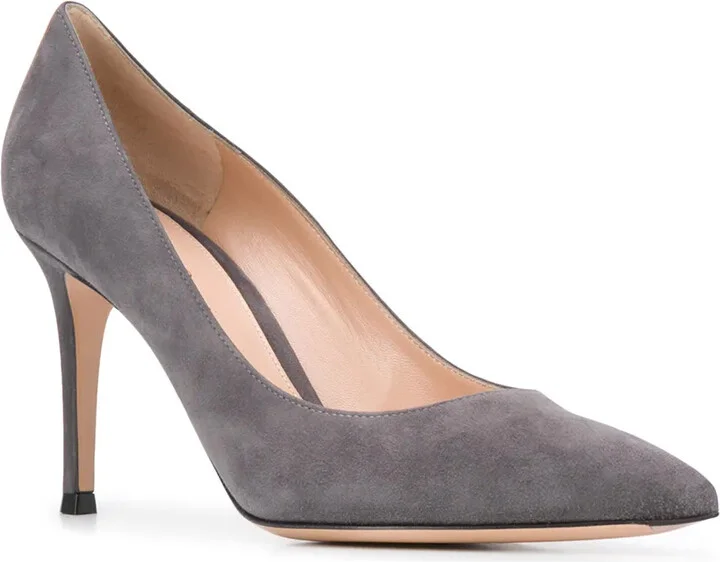 Gianvito 85mm suede pumps - Image 2