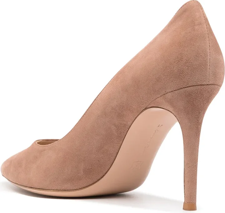 Gianvito 85mm suede pumps - Image 3
