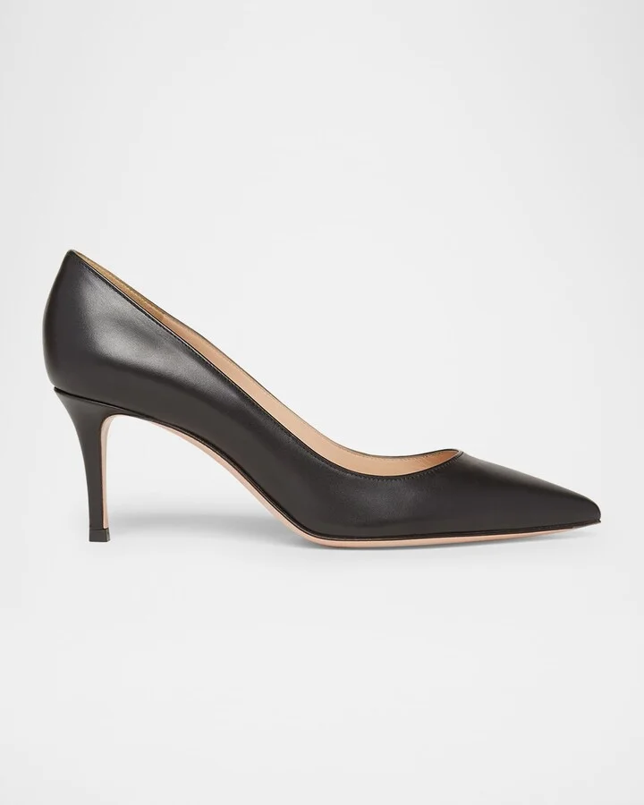 Gianvito Calfskin Leather Pumps