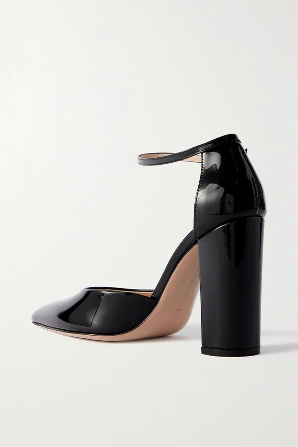 Gianvito Rossi - 100 Patent-leather Pumps - Black - Image 3