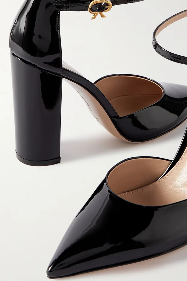 Gianvito Rossi - 100 Patent-leather Pumps - Black - Image 4