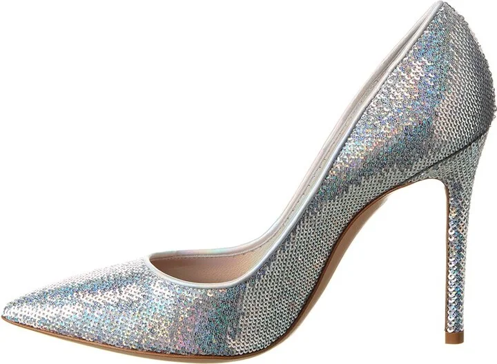 Gianvito Rossi 105 Sequin & Leather Pump - Image 2
