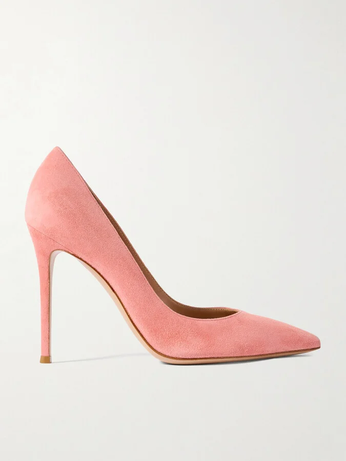 Gianvito Rossi - 105 Suede Pumps - Pink