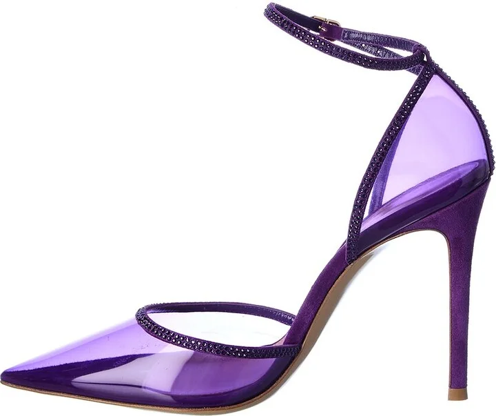 Gianvito Rossi 105 Suede-Trim Pump - Image 2