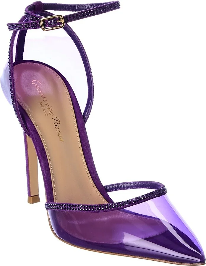 Gianvito Rossi 105 Suede-Trim Pump