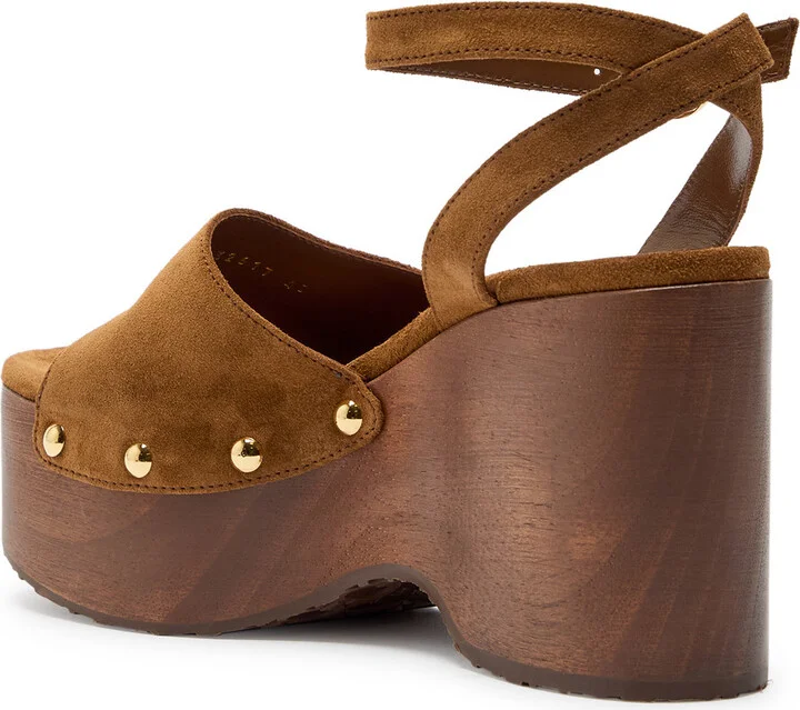 Gianvito Rossi 110 Suede Platform Wedge Sandals - Image 2