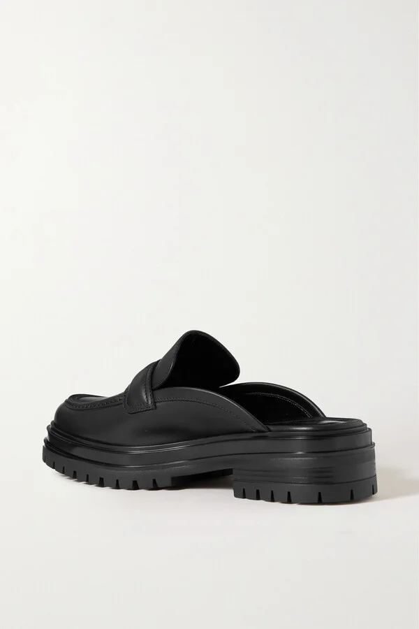 Gianvito Rossi - 20 Leather Loafers - Black - Image 3