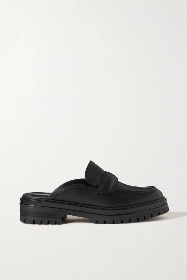 Gianvito Rossi - 20 Leather Loafers - Black