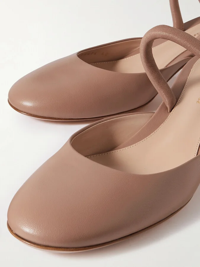 Gianvito Rossi - 45 Leather Pumps - Neutrals - Image 4