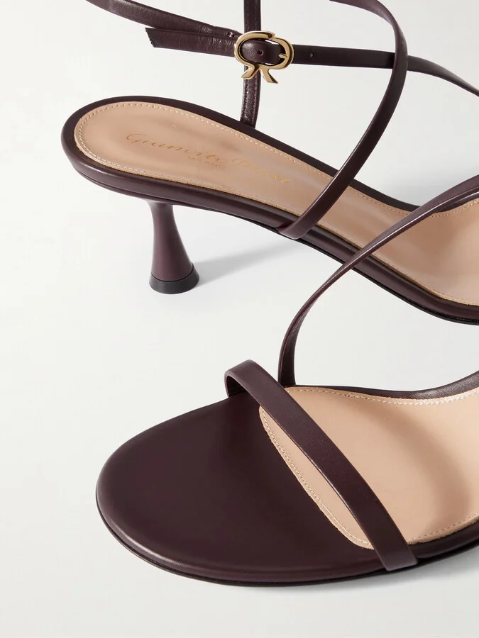 Gianvito Rossi - 55 Leather Sandals - Brown - Image 4