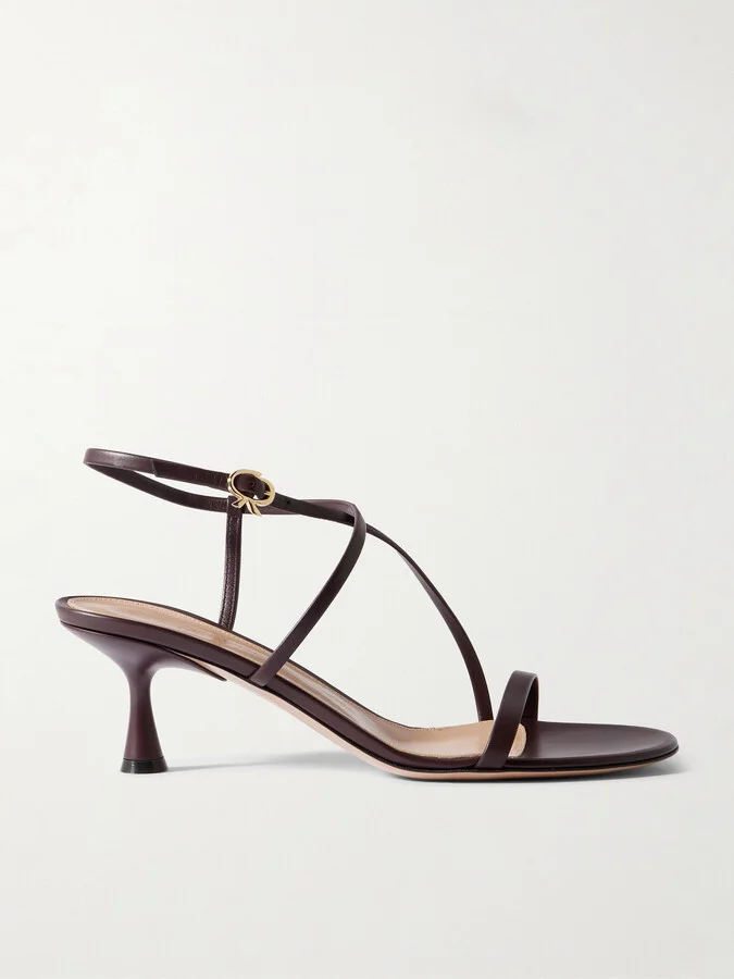 Gianvito Rossi - 55 Leather Sandals - Brown