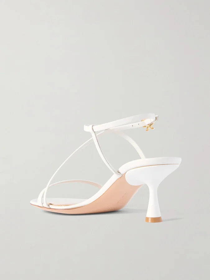 Gianvito Rossi - 55 Leather Sandals - White - Image 3