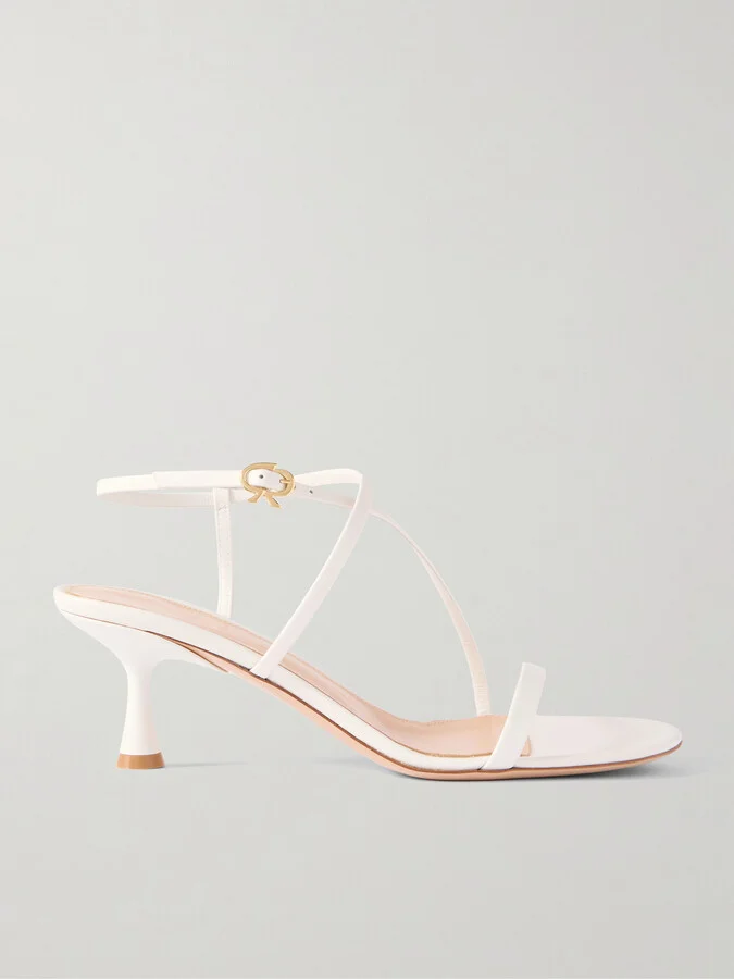 Gianvito Rossi - 55 Leather Sandals - White