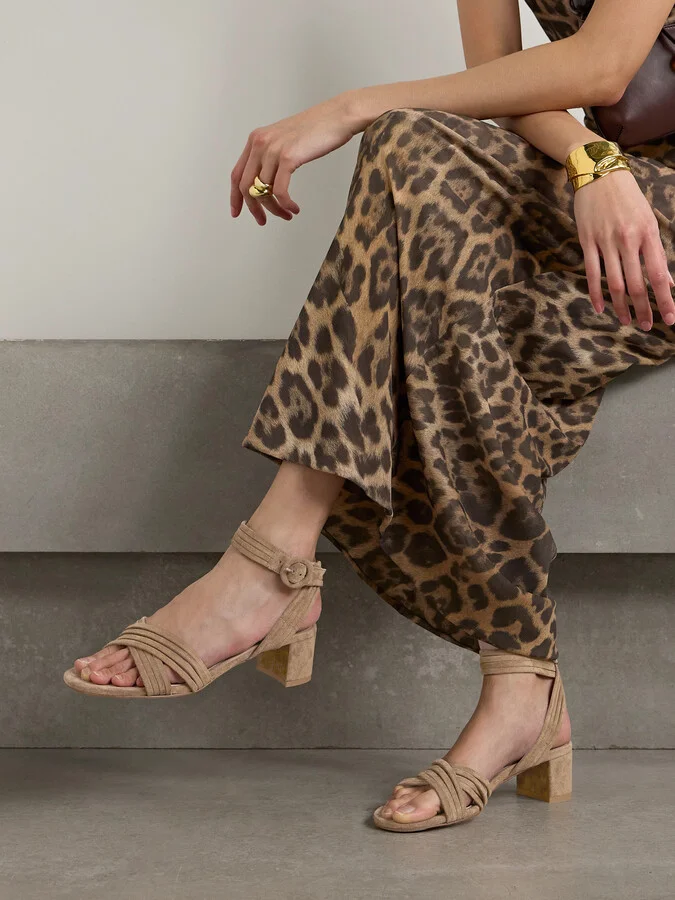 Gianvito Rossi - 55 Suede Sandals - Brown - Image 2