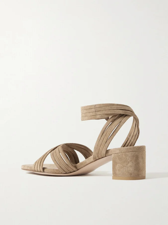 Gianvito Rossi - 55 Suede Sandals - Brown - Image 3