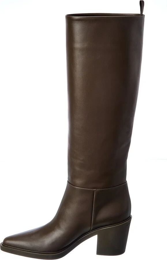 Gianvito Rossi 60 Leather Knee-High Boot - Image 2