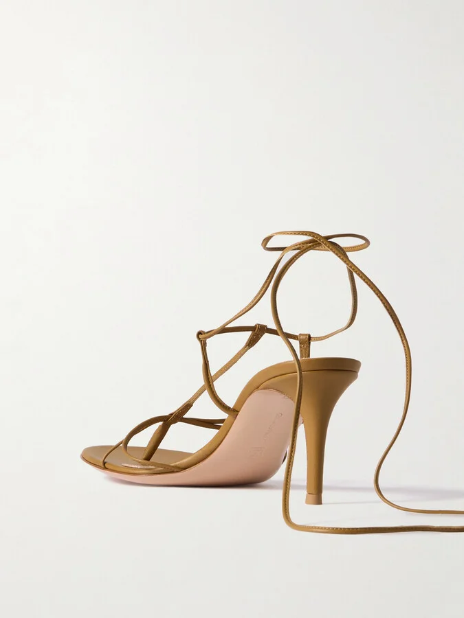 Gianvito Rossi - 70 Leather Sandals - Brown - Image 3