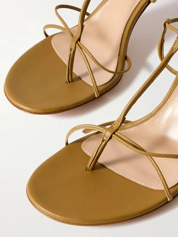 Gianvito Rossi - 70 Leather Sandals - Brown - Image 4