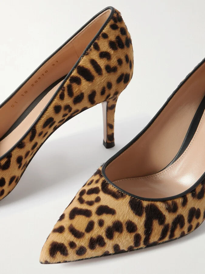 Gianvito Rossi - 70 Leopard-print Calf Hair Pumps - Animal print - Image 4