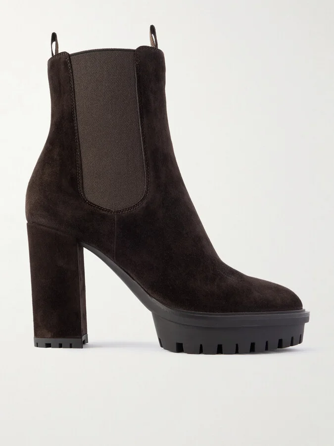 Gianvito Rossi - 70 Suede Chelsea Boots - Brown