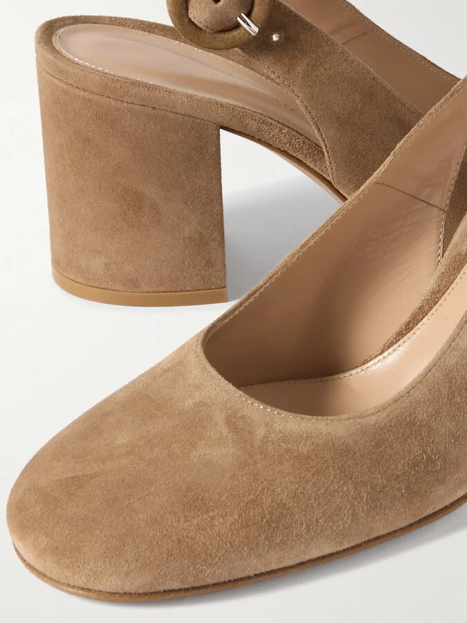 Gianvito Rossi - 70 Suede Pumps - Brown - Image 4