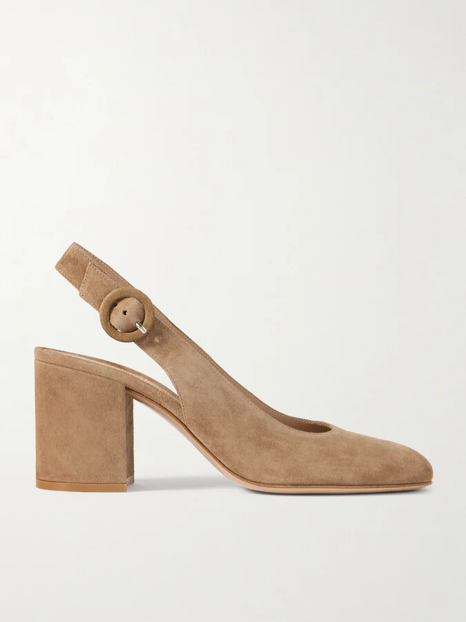 Gianvito Rossi - 70 Suede Pumps - Brown