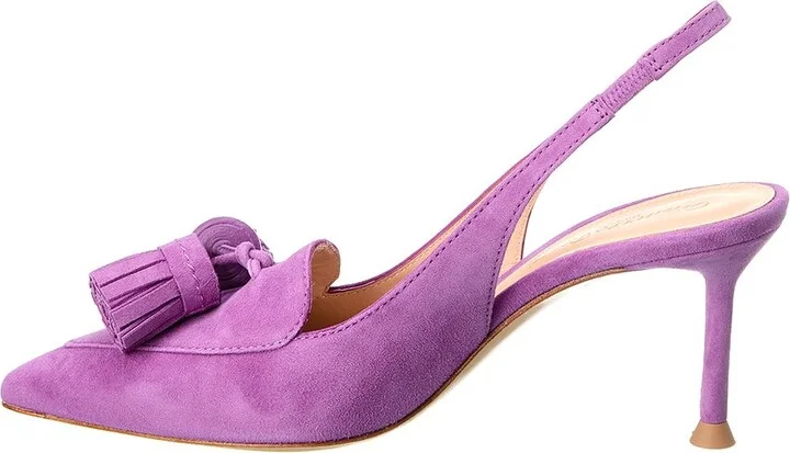 Gianvito Rossi 70 Suede Slingback Pump - Image 2