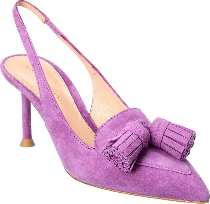 Gianvito Rossi 70 Suede Slingback Pump