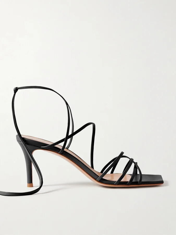 Gianvito Rossi - 85 Leather Sandals - Black