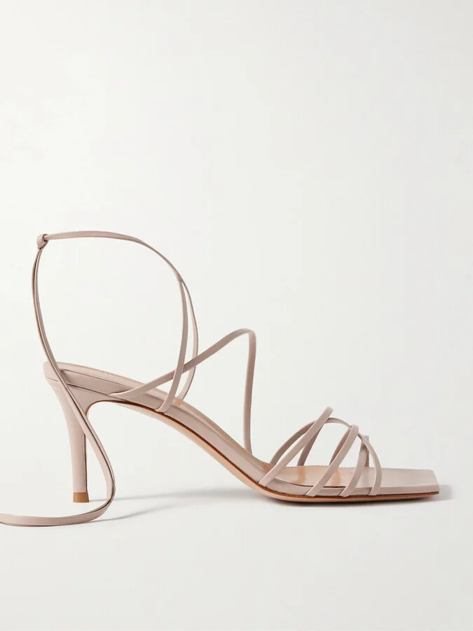 Gianvito Rossi - 85 Leather Sandals - Neutrals