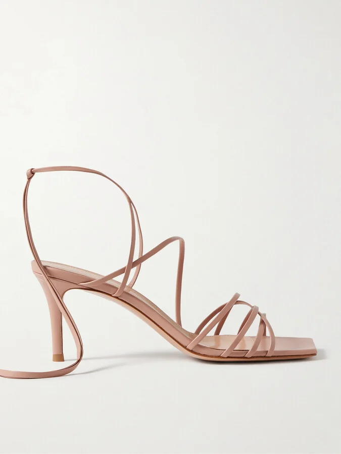 Gianvito Rossi - 85 Leather Sandals - Neutrals