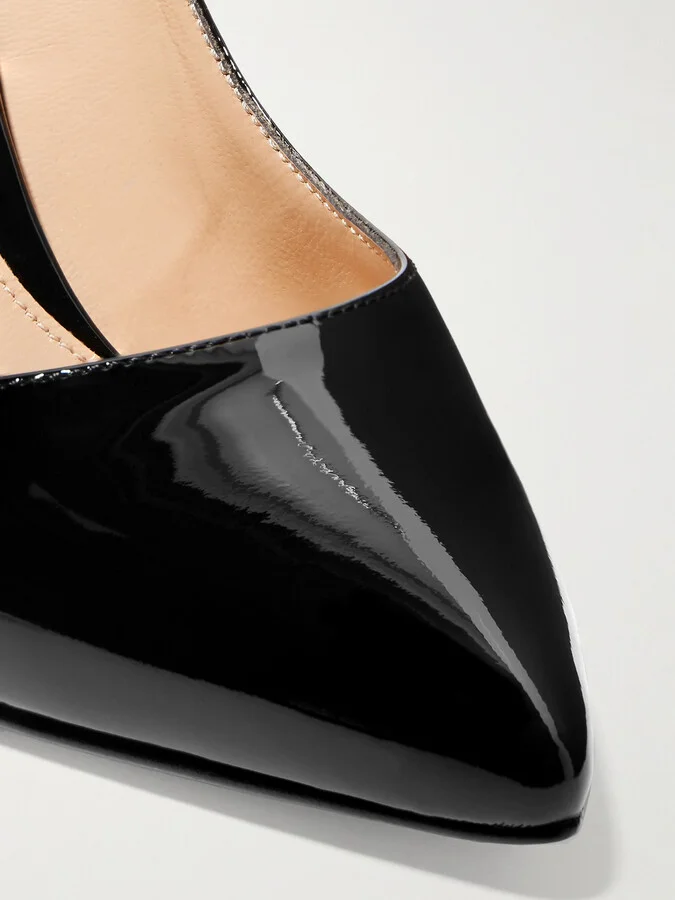 Gianvito Rossi - 85 Patent-leather Pumps - Black - Image 4