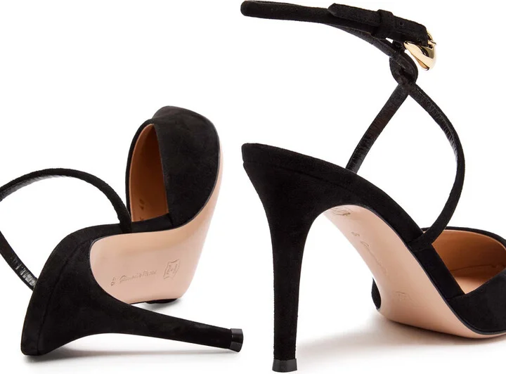 Gianvito Rossi 85 Suede Pumps - Image 4