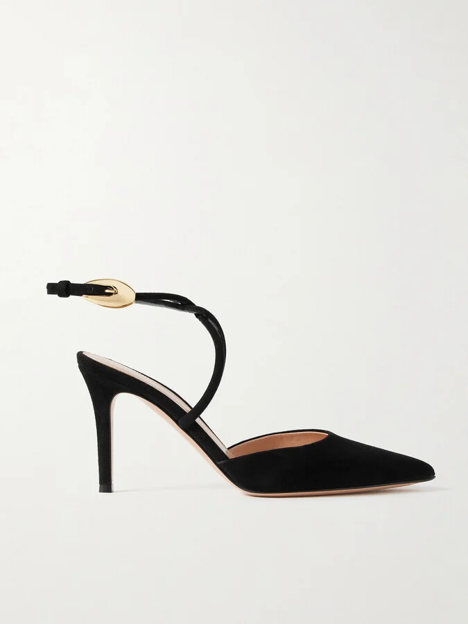 Gianvito Rossi - 85 Suede Pumps - Black
