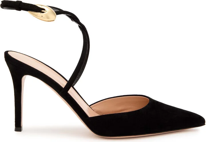 Gianvito Rossi 85 Suede Pumps