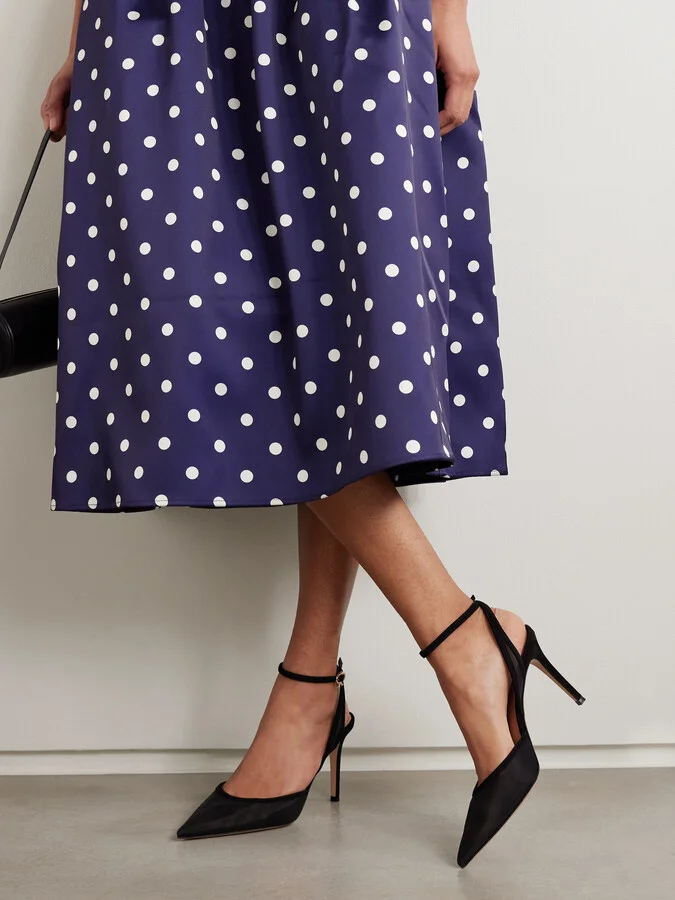 Gianvito Rossi - 85 Suede-trimmed Mesh Pumps - Black - Image 2