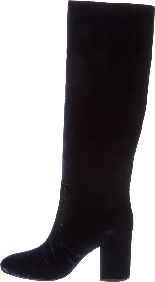 Gianvito Rossi 85 Velvet Knee-High Boot - Image 2