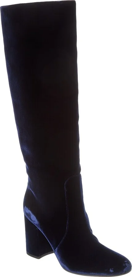 Gianvito Rossi 85 Velvet Knee-High Boot