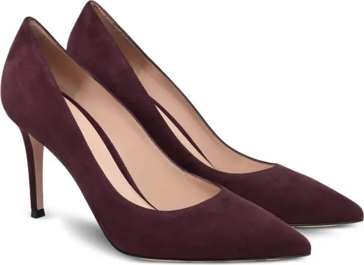 Gianvito Rossi 85Mm Leather Pumps - Image 2