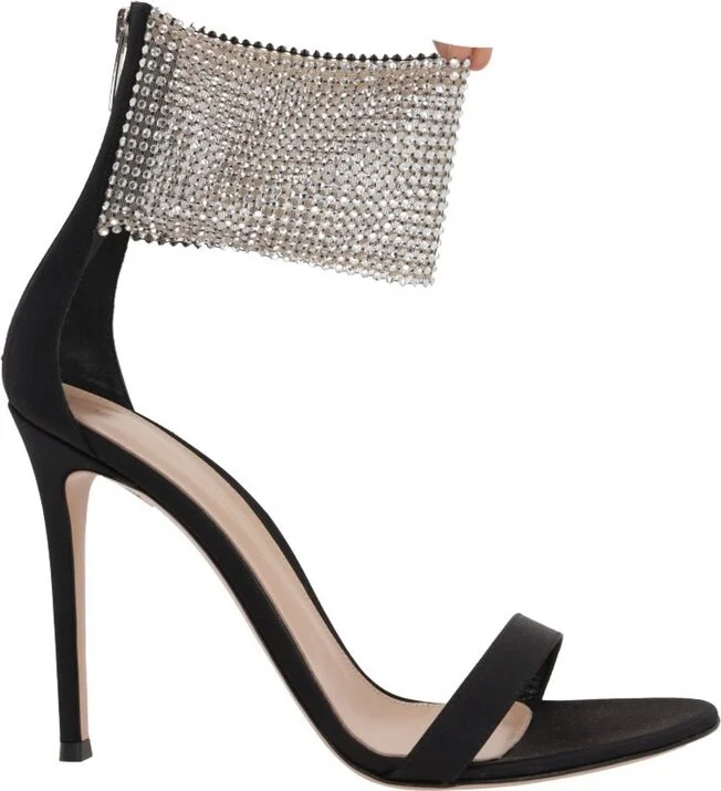 Gianvito Rossi Adore Embellished Ankle Strap Sandals