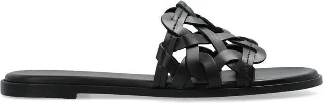 Gianvito Rossi Amalfi Interwoven Round Toe Sandals